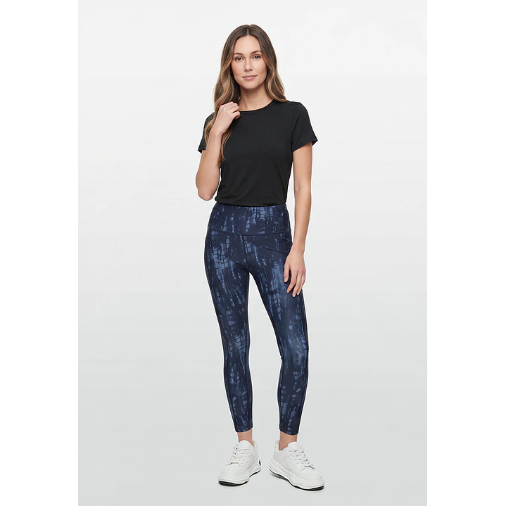 Calza Capri Mujer Azul 4