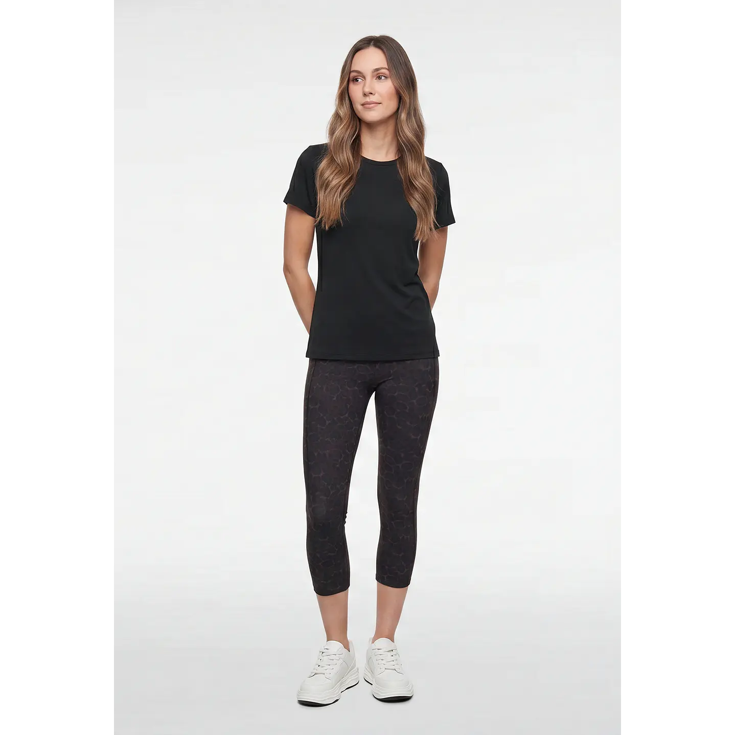 Calza Capri Mujer Café 2