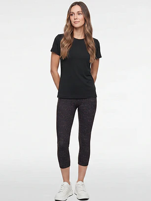 Calza Capri Active Mujer Café