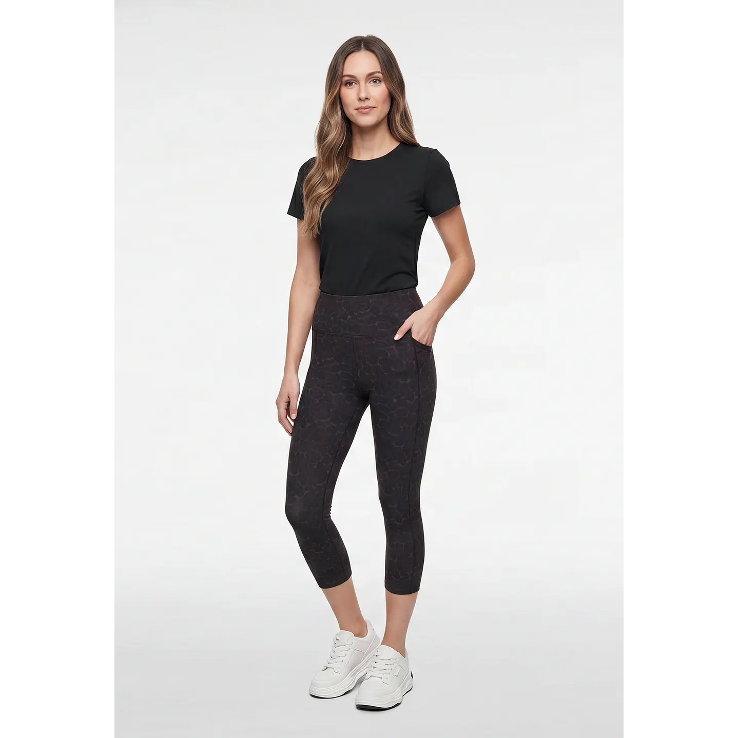 Calza Capri Mujer Café 4