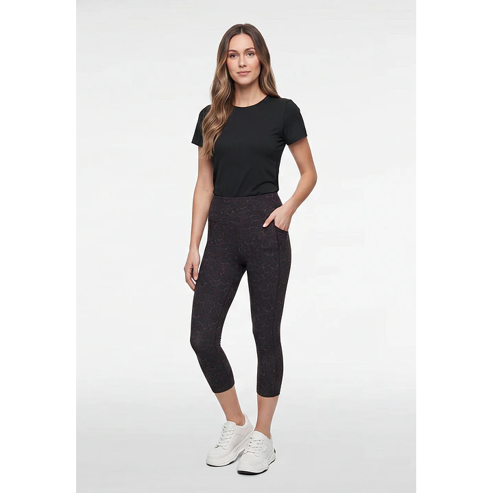 Calza Capri Mujer Café 4