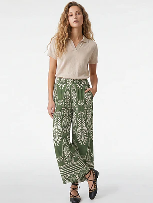 Pantalón Palazzo Mujer Verde