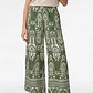 Pantalón Palazzo Mujer Verde - Miniatura 1