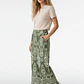 Pantalón Palazzo Mujer Verde - Miniatura 4