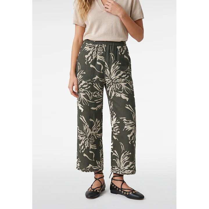 Pantalón Palazzo Mujer Kaki 1