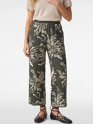 Pantalón Palazzo Mujer Kaki