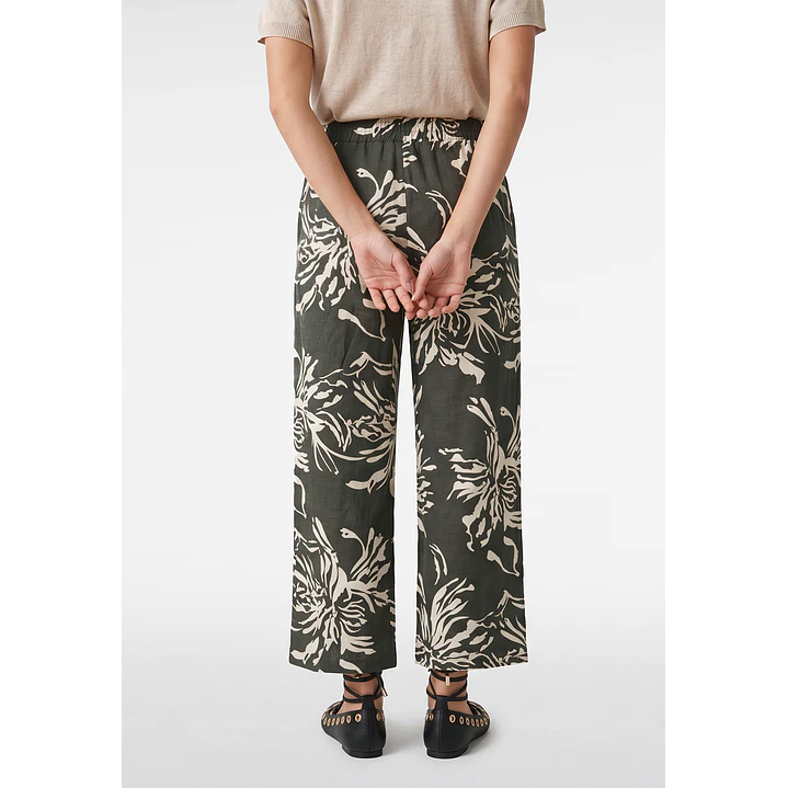 Pantalón Palazzo Mujer Kaki 3