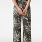 Pantalón Palazzo Mujer Kaki - Miniatura 3
