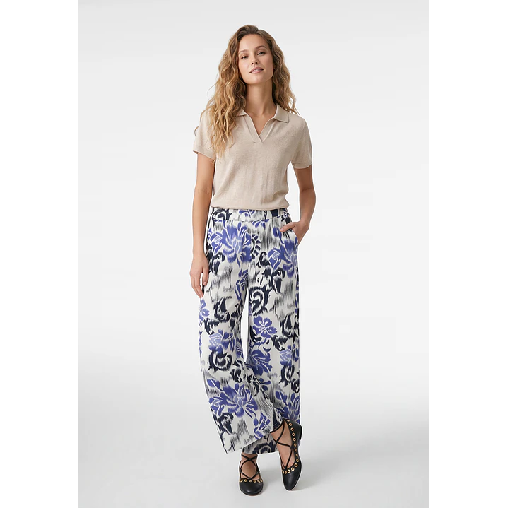 Pantalón Palazzo Mujer Azulino 2