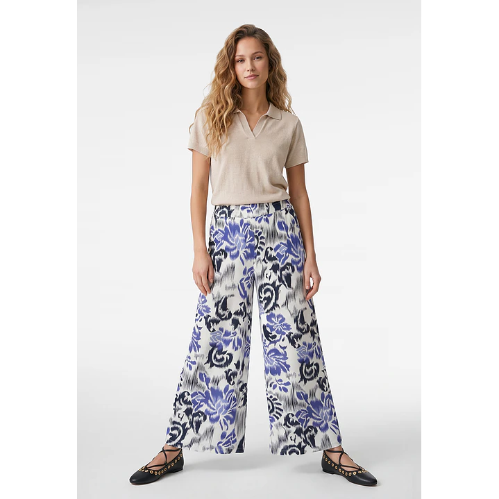 Pantalón Palazzo Mujer Azulino 4