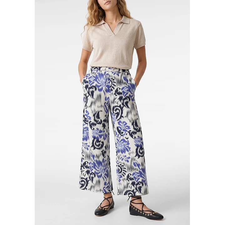 Pantalón Palazzo Mujer Azulino 1