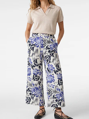 Pantalón Palazzo Mujer Azulino