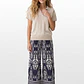 Pantalón Palazzo Mujer Azul - Miniatura 2