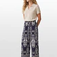 Pantalón Palazzo Mujer Azul - Miniatura 4