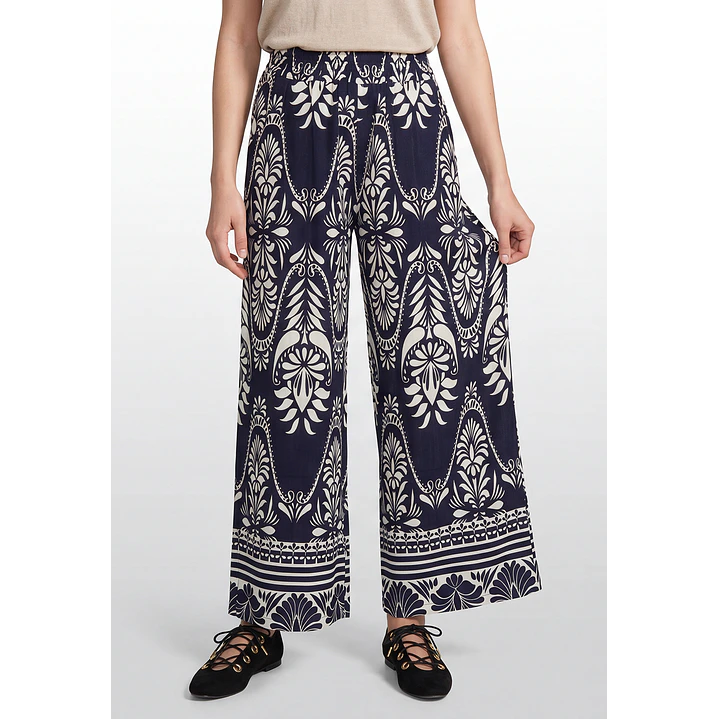 Pantalón Palazzo Mujer Azul 1