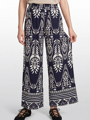 Pantalón Palazzo Mujer Azul