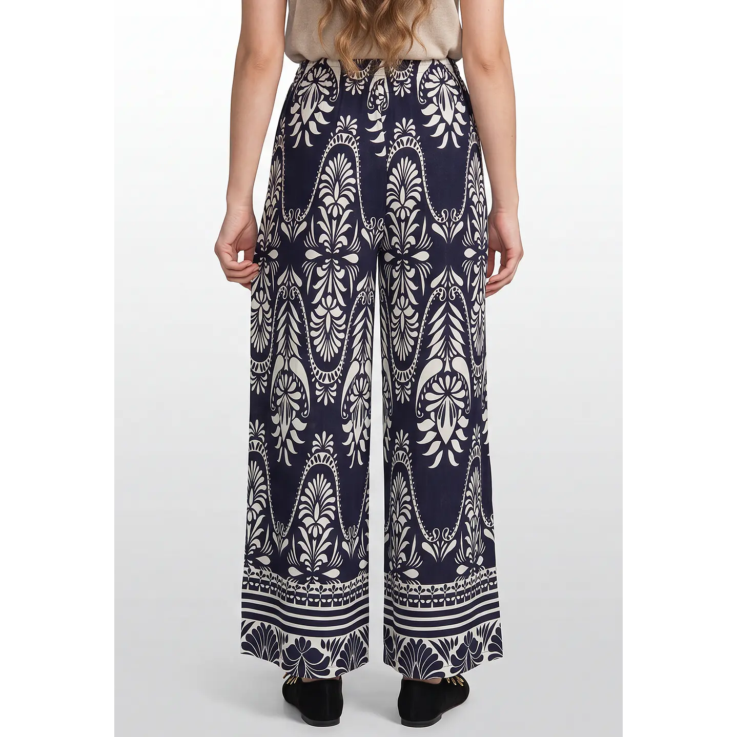 Pantalón Palazzo Mujer Azul 3