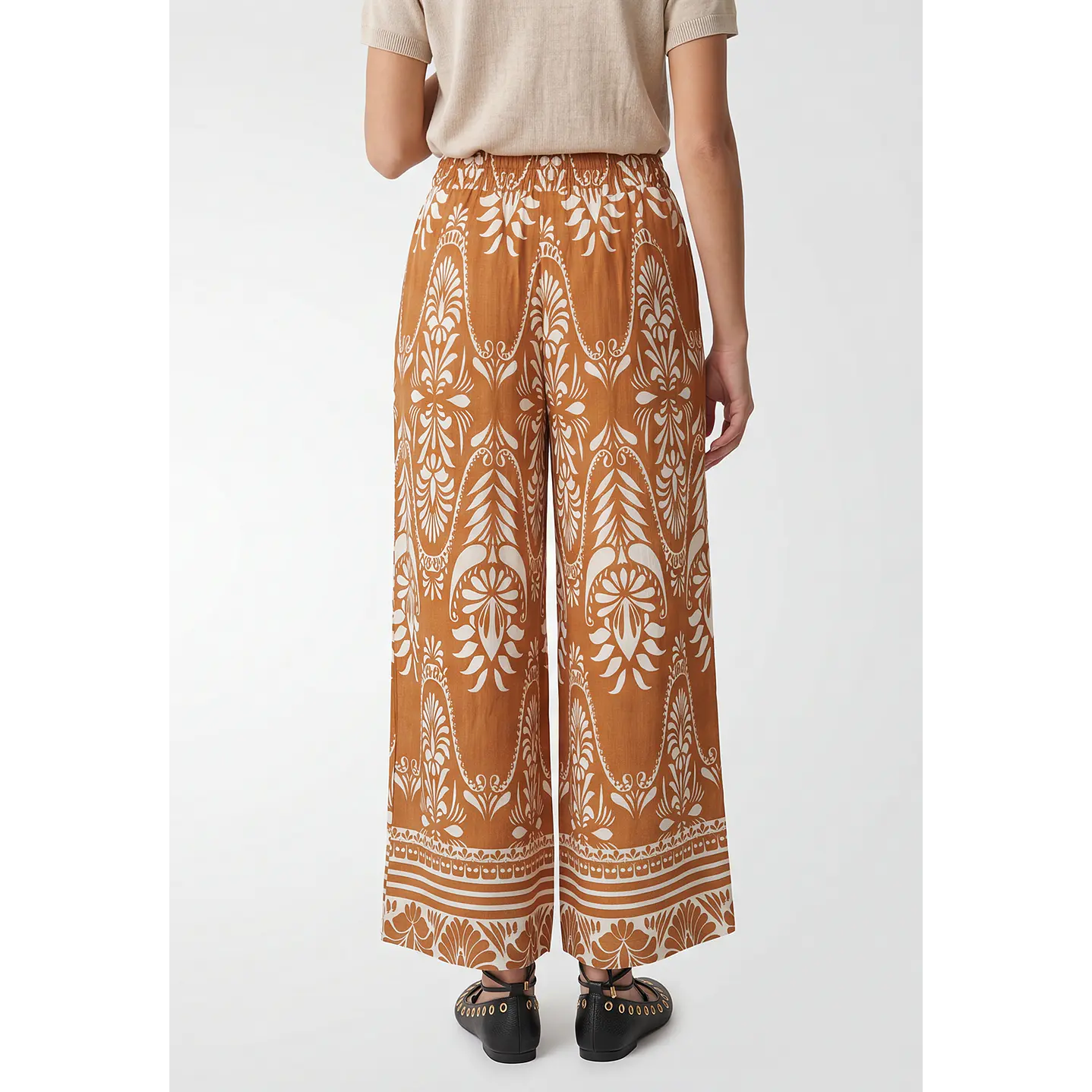 Pantalón Palazzo Mujer Caramelo 3