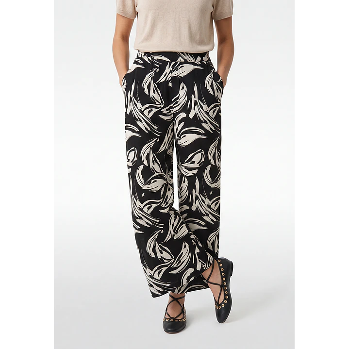 Pantalón Palazzo Mujer Negro 1