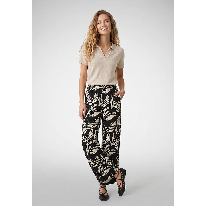 Pantalón Palazzo Mujer Negro 4