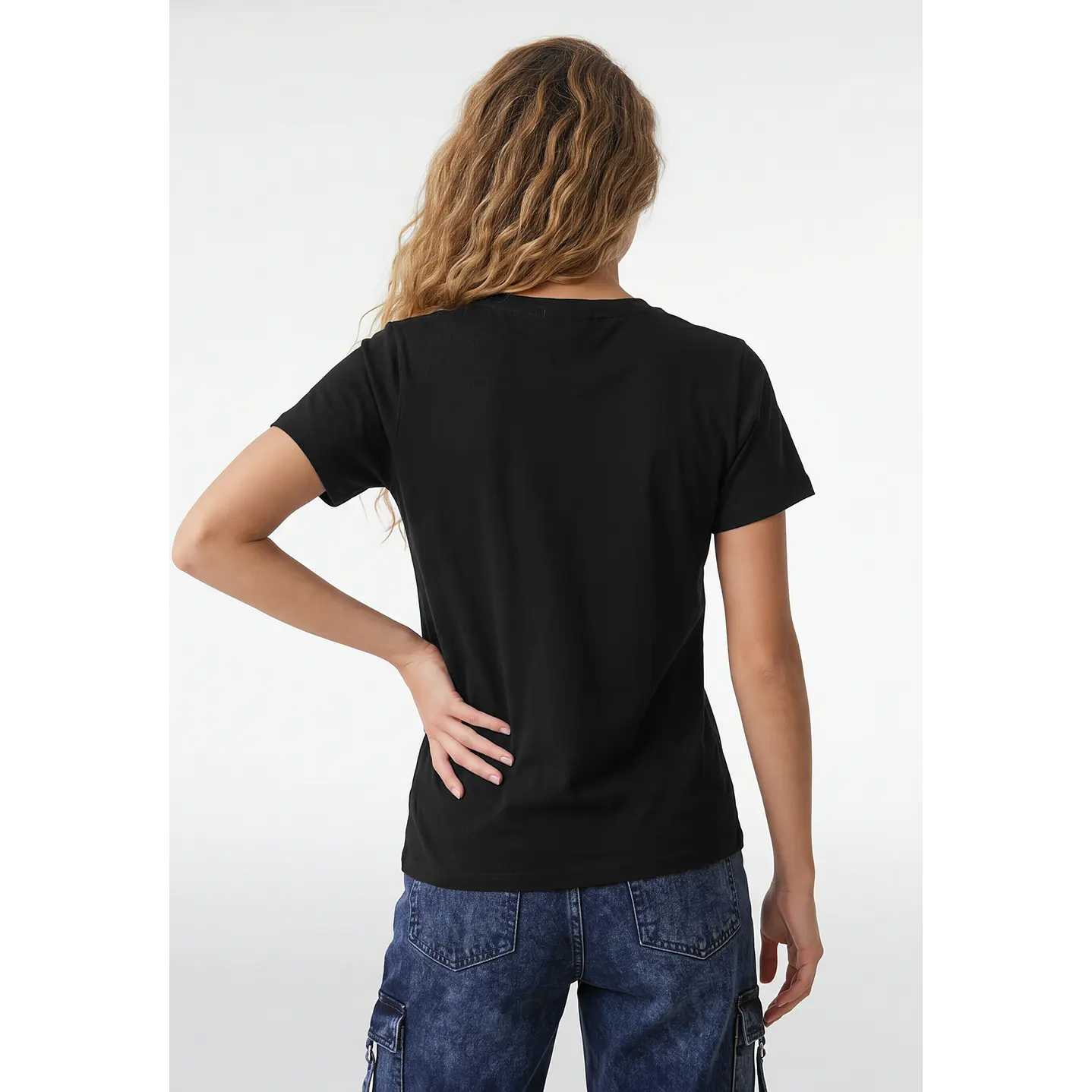 Polera Corazon Mujer Negro 3