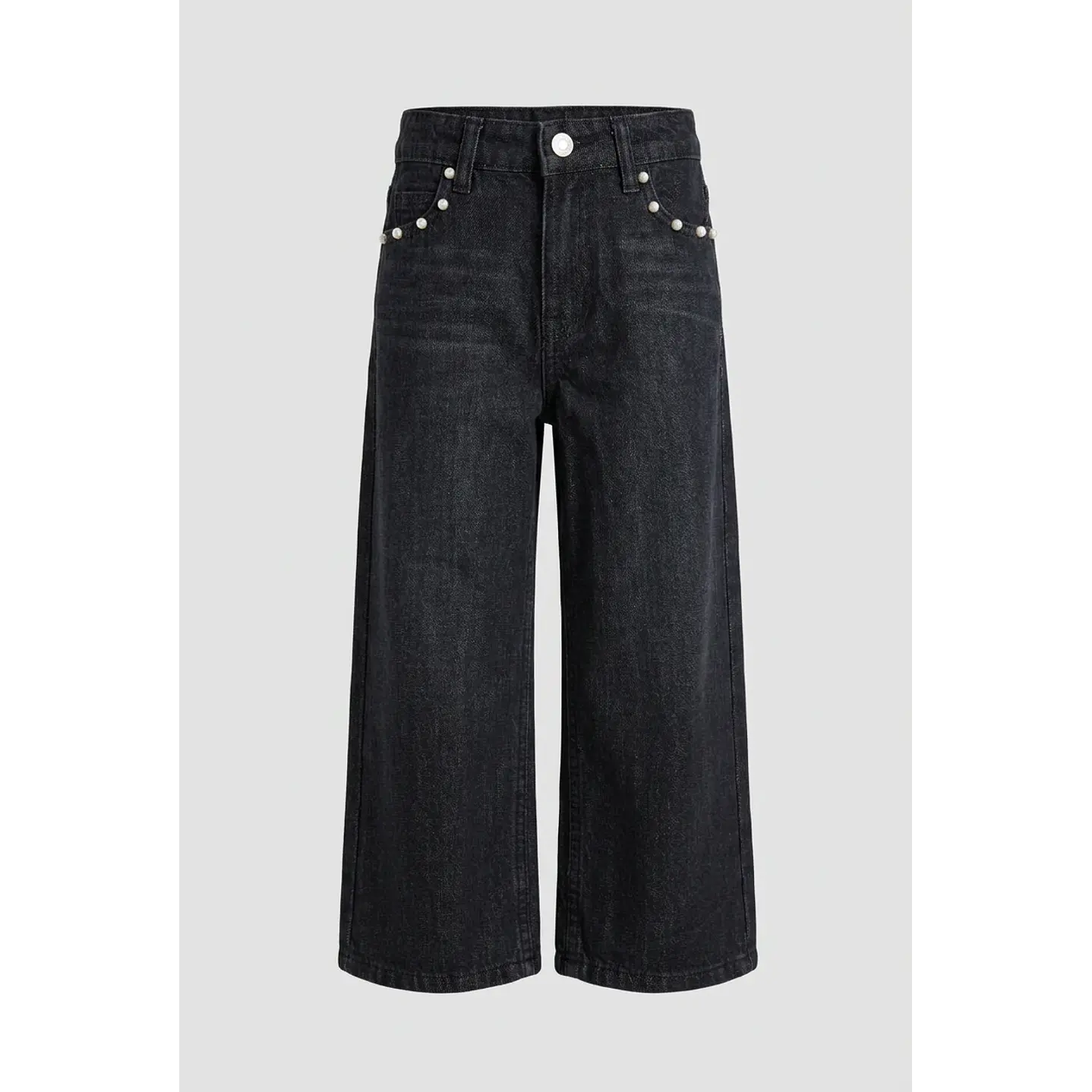 Jeans Parche Estrella Niña Negro 1