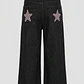 Jeans Parche Estrella Niña Negro - Miniatura 2