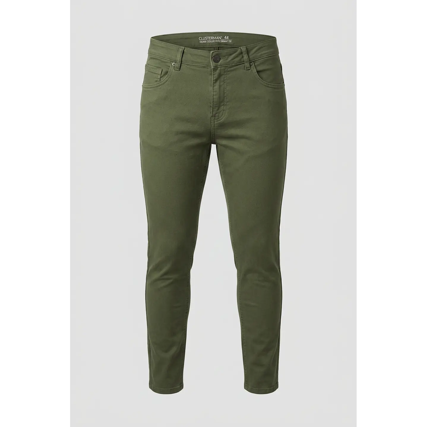 Pantalón Básico Skinny Hombre Verde 1