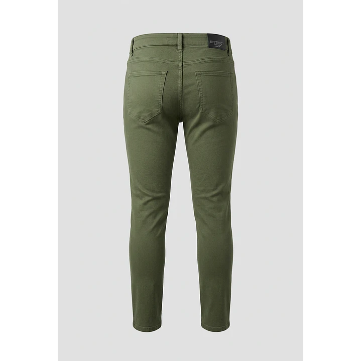 Pantalón Básico Skinny Hombre Verde 2