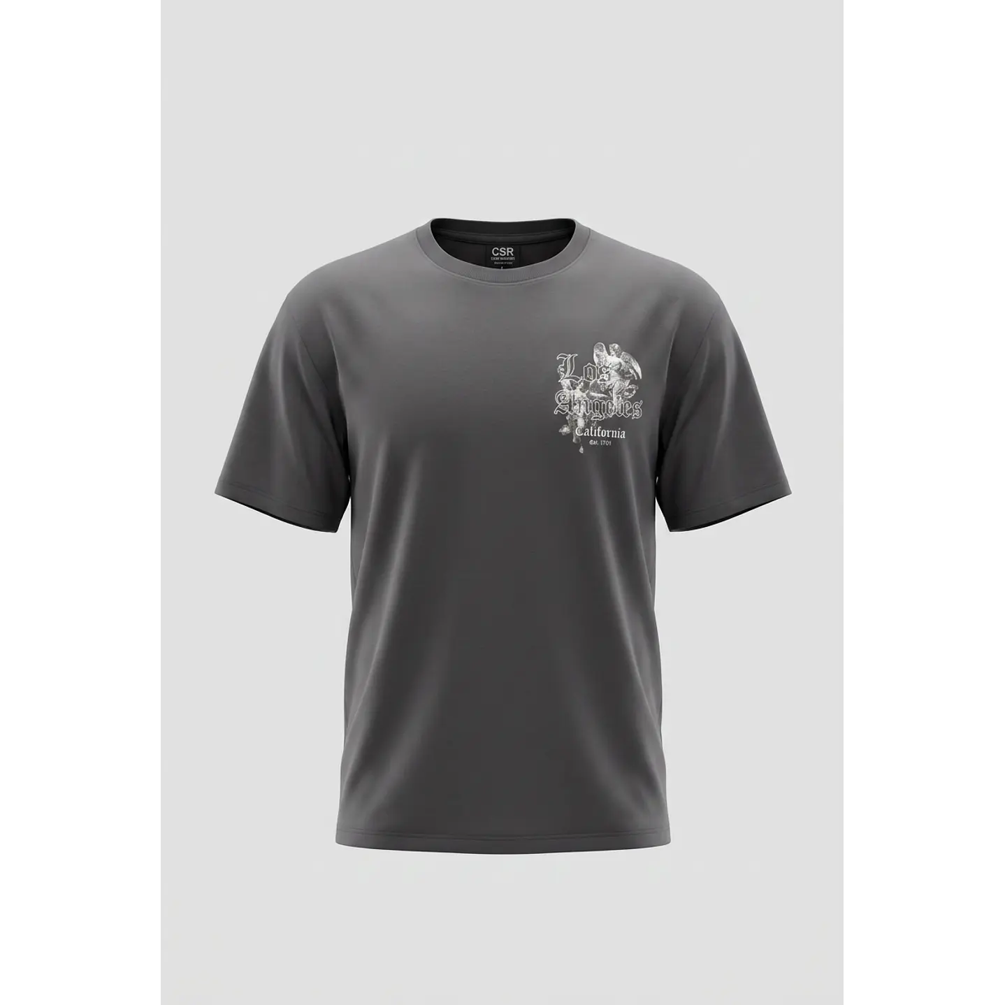 Polera Angeles Relaxed Hombre Gris 2