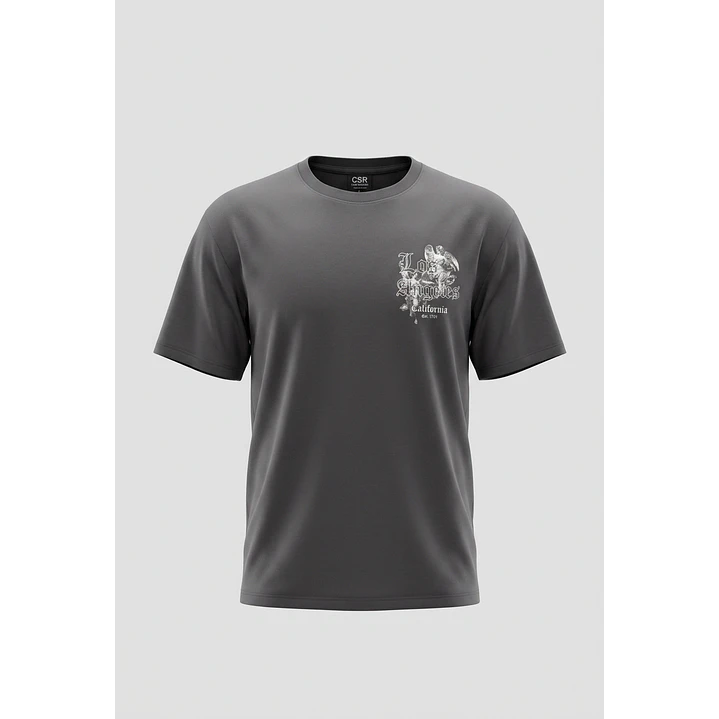 Polera Angeles Relaxed Hombre Gris 2