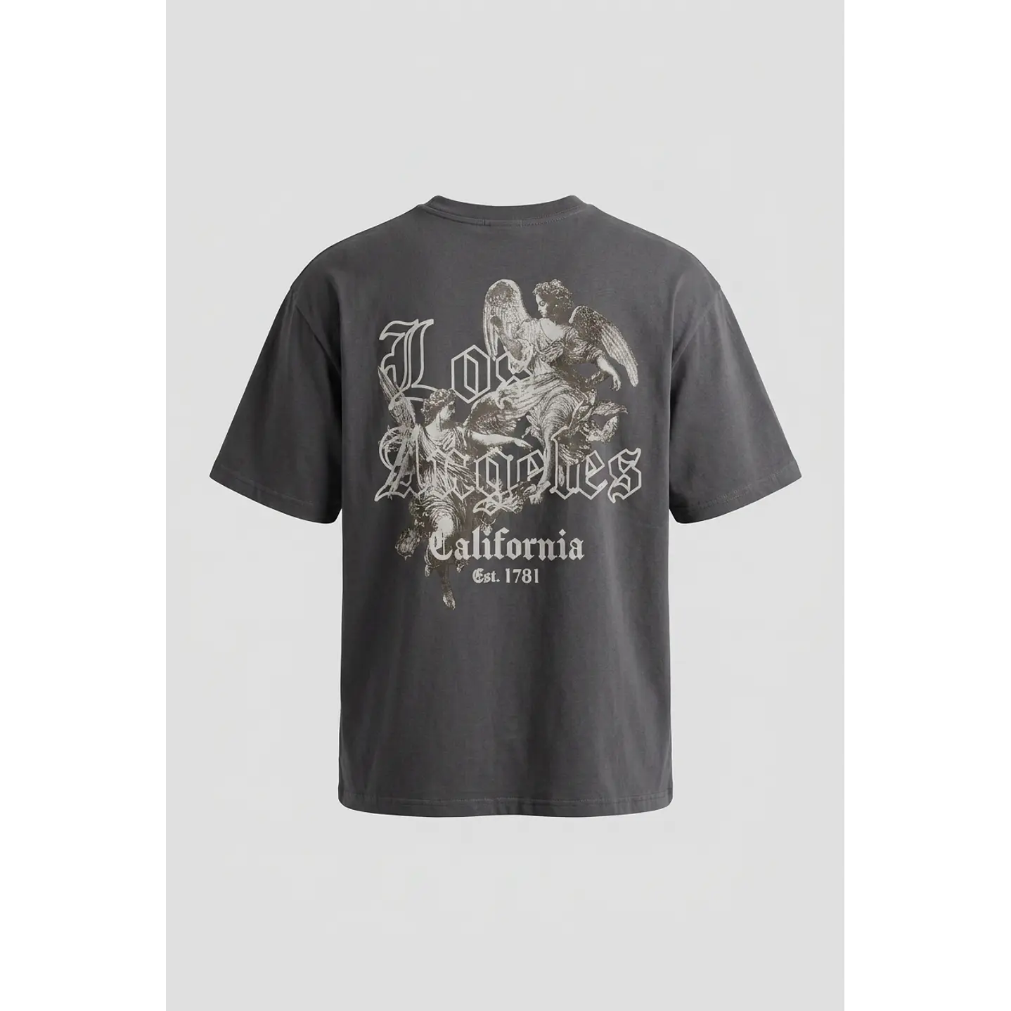 Polera Angeles Relaxed Hombre Gris 1
