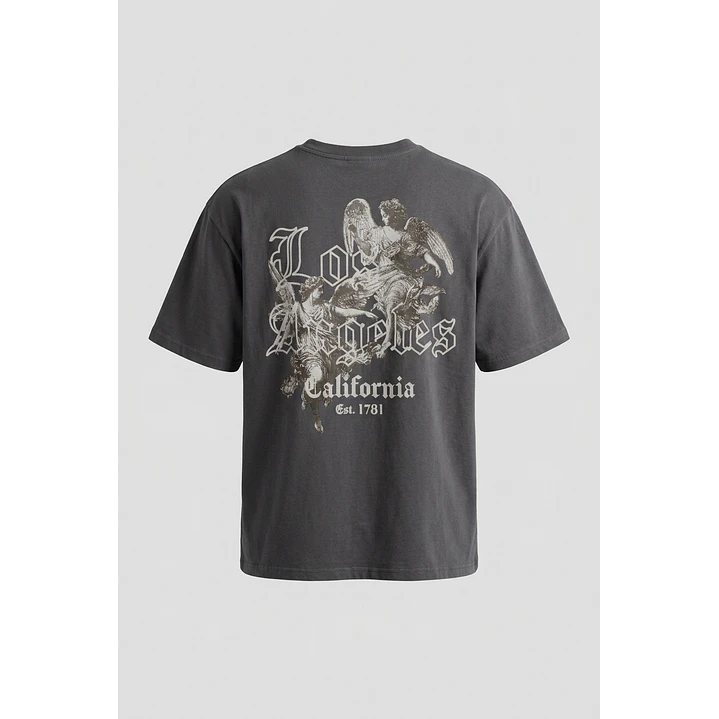 Polera Angeles Relaxed Hombre Gris 1
