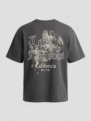 Polera Angeles Relaxed Hombre Gris