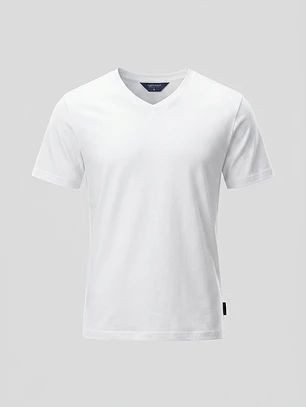 Polera Básica Hombre Blanco