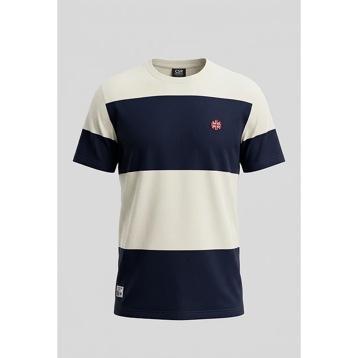 Polera Pique Regular Hombre Azul 1