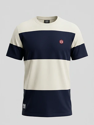 Polera Pique Regular Hombre Azul