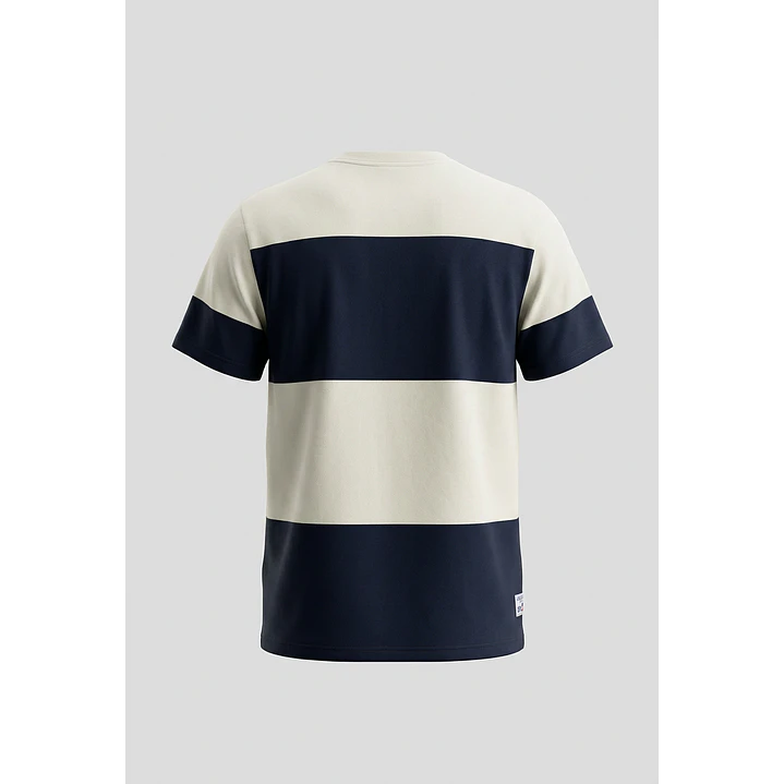 Polera Pique Regular Hombre Azul 2