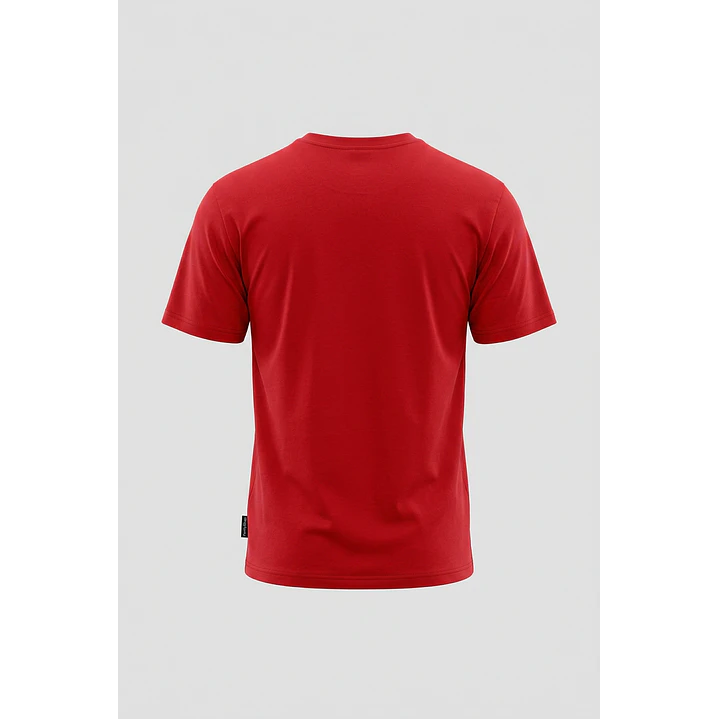 Polera Básica Hombre Rojo 2