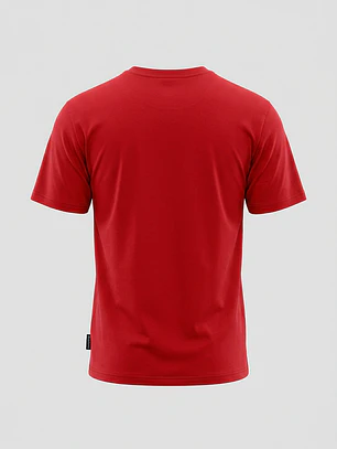 Polera Básica Hombre Rojo
