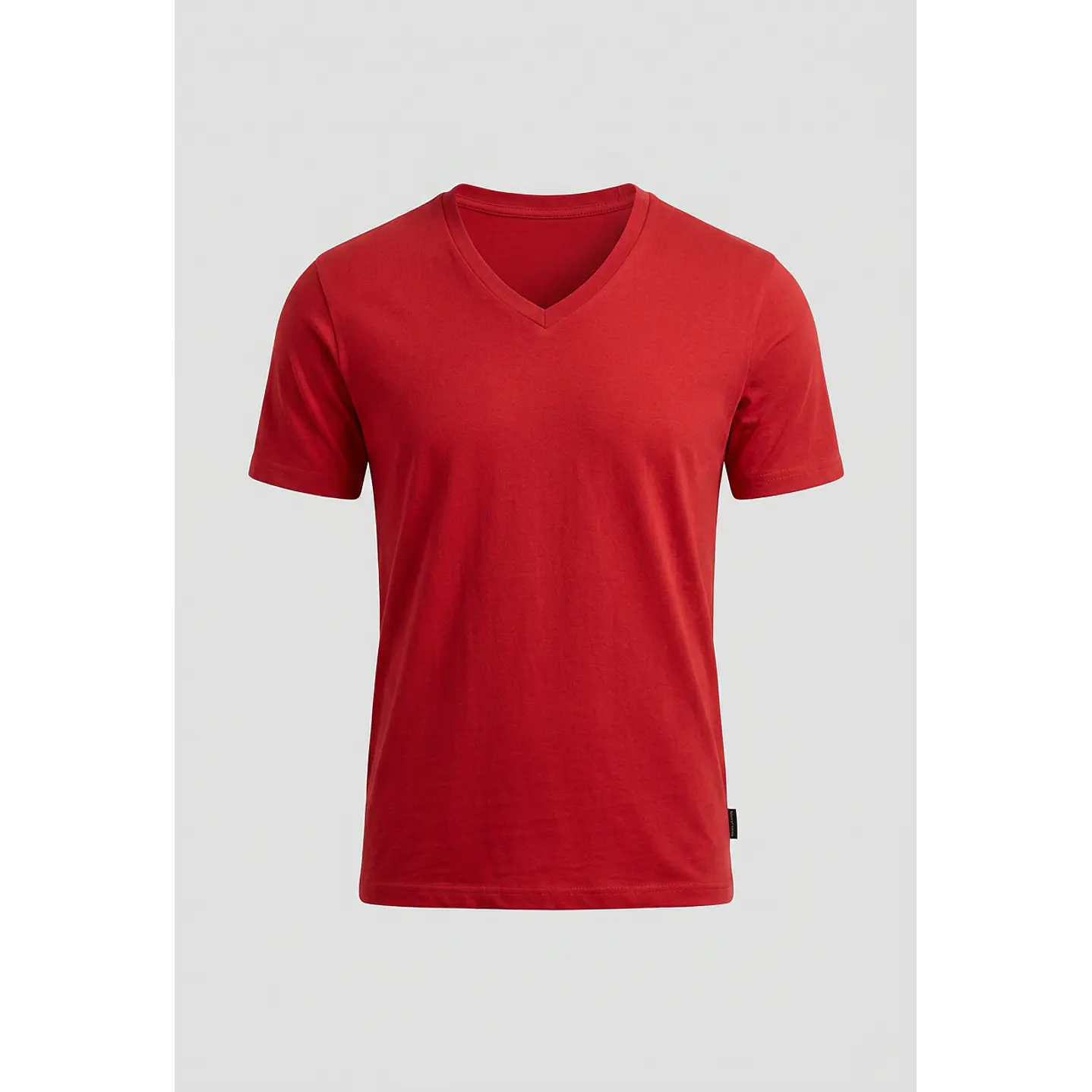 Polera Básica Hombre Rojo 1