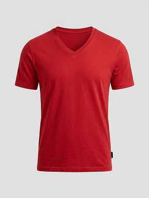 Polera Básica Hombre Rojo