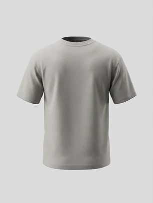 Polera Básica Boxy Lolo Gris
