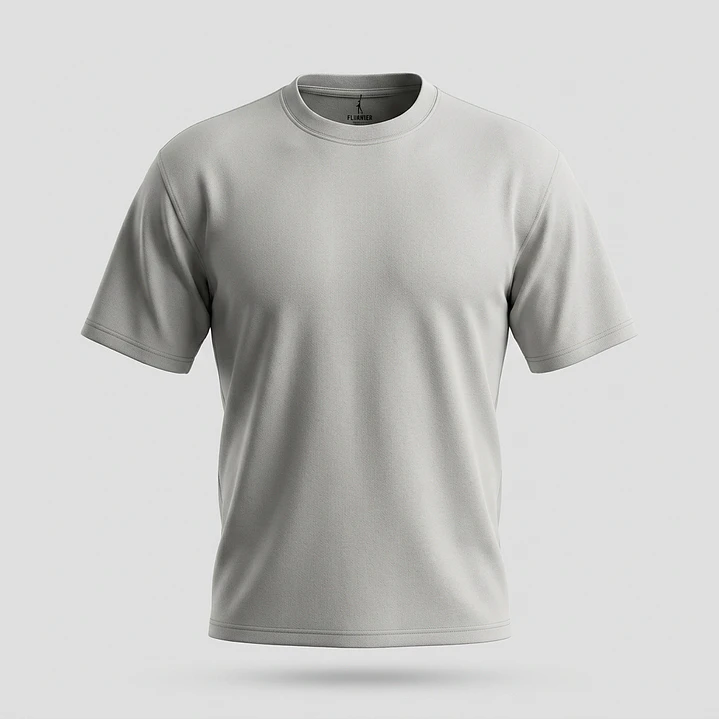Polera Básica Boxy Lolo Gris 1