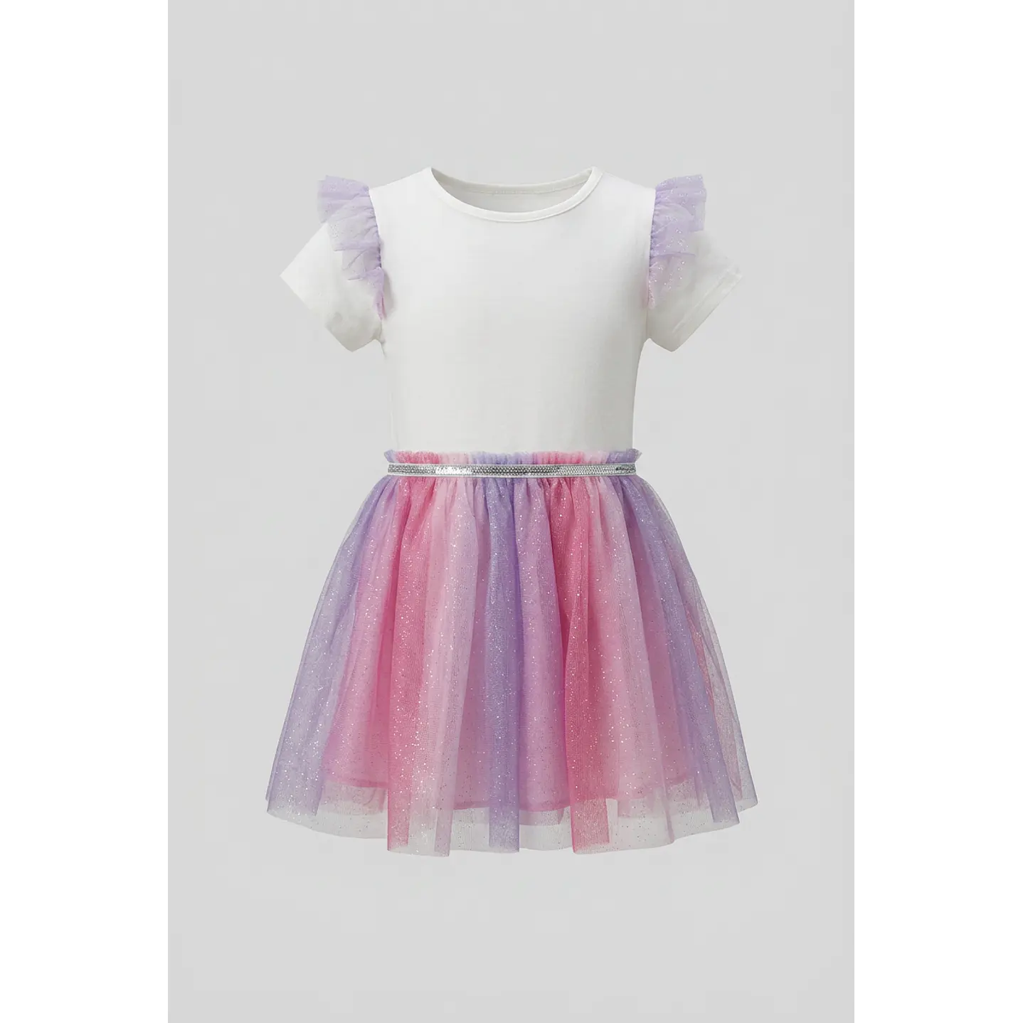 Vestido Unicornio Niña Crudo 2