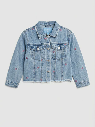 Chaqueta Denim Coquette Denim Niña Manga Larga Azul