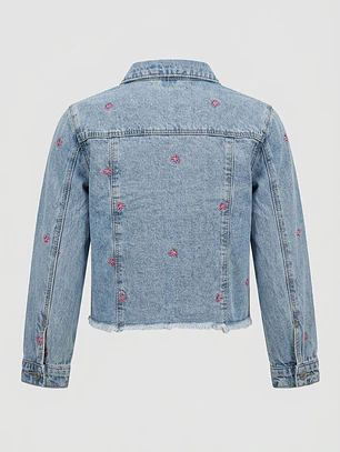 Chaqueta Denim Coquette Denim Niña Manga Larga Azul