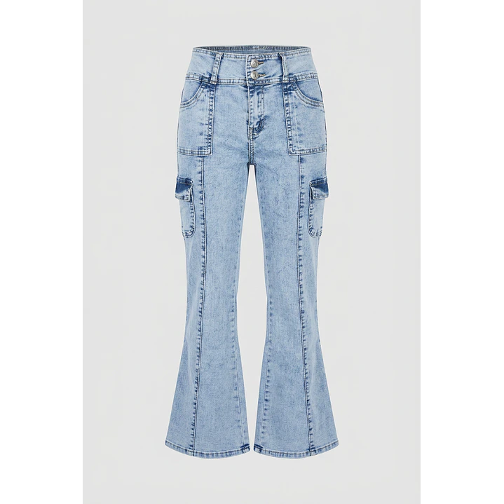 Jeans Elasticado Flare Lola Celeste 1