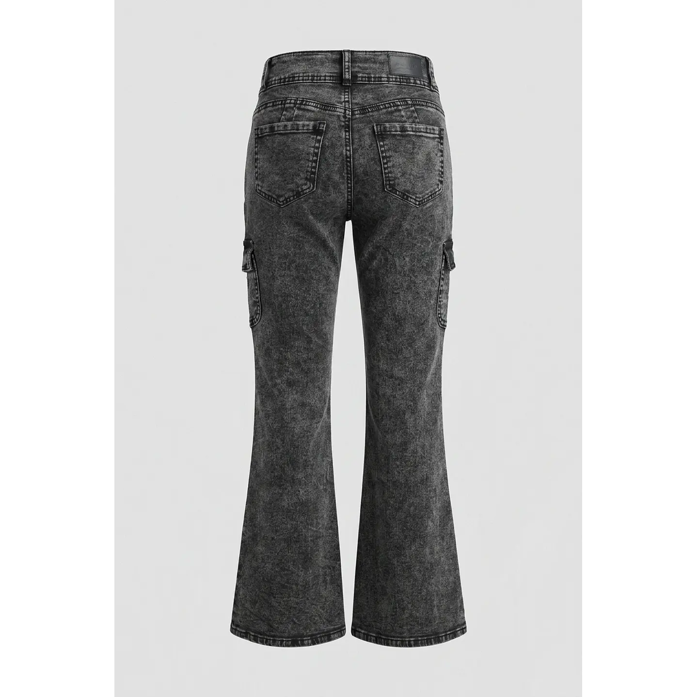 Jeans Elasticado Flare Lola Negro 2