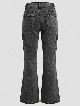 Jeans Elasticado Flare Lola Negro